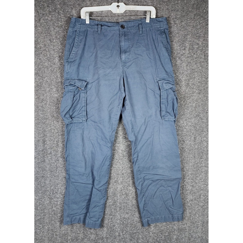 Sonoma Cargo Pants Mens 36x32 Life + Style Blue Cotton Utility Trousers EUC